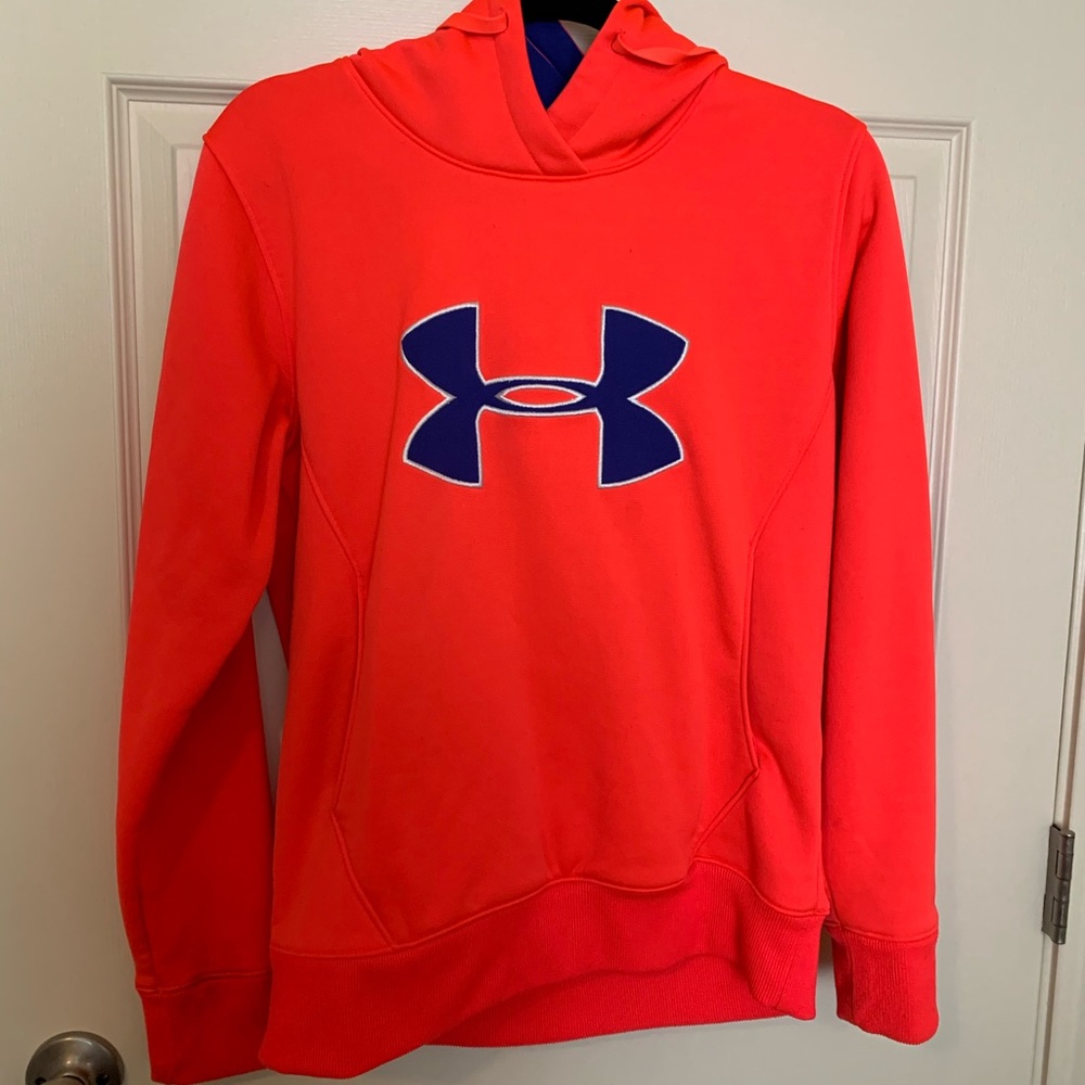 Bright/neon pink Under Armour hoodie